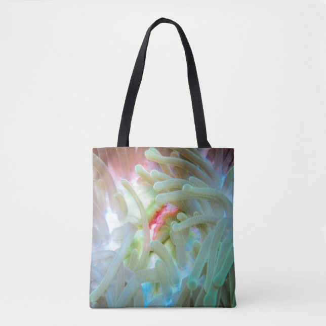 Multicolored Sea Anemone Tote Bag (Front)