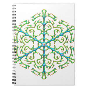 Multicolored Snowflake 1 Notebook