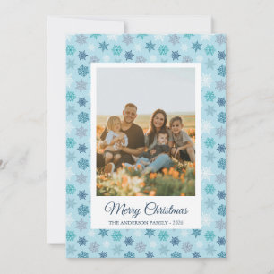 Multicolored snowflake pattern – winter christmas holiday card
