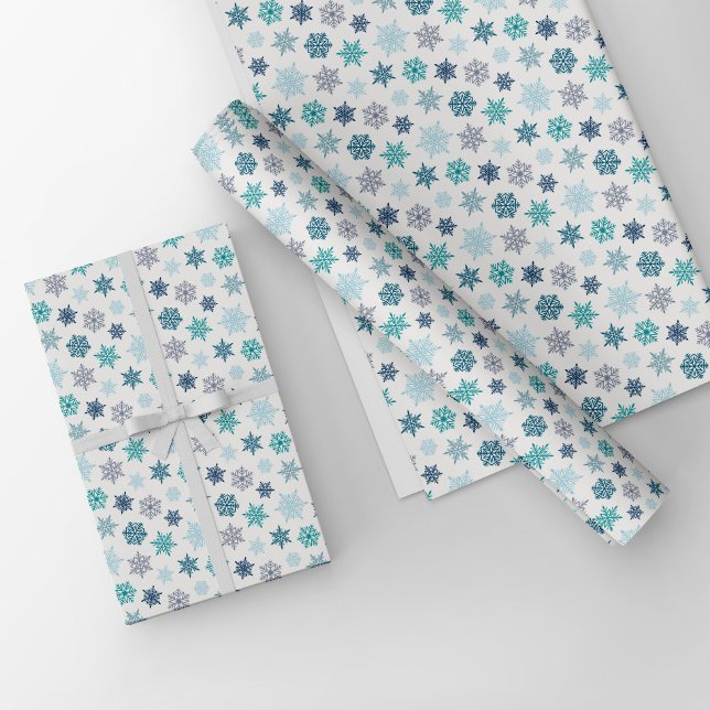 Multicolored snowflake pattern – winter christmas wrapping paper (Creator Uploaded)