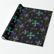 multicolored snowflakes christmas holiday design