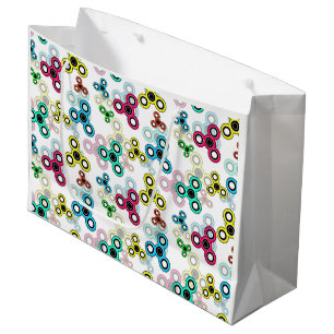 Multicolored spinners large gift bag