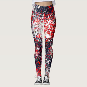 Multicolored Splatter Fashion Statement Leggings