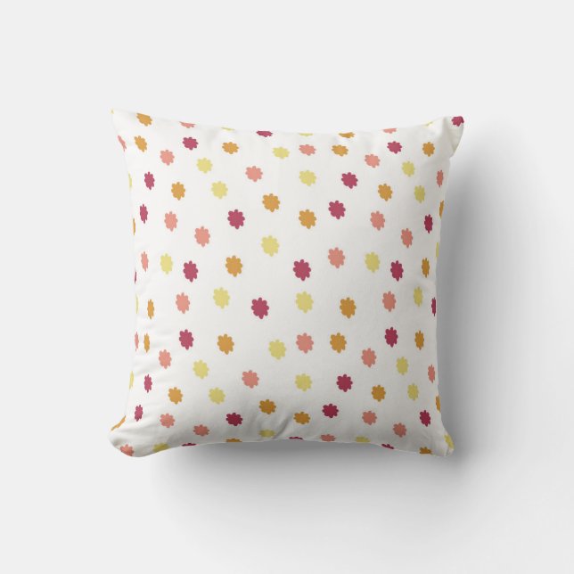 multicolored spot pattern cushion (Front)