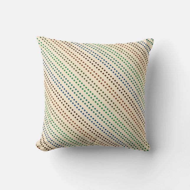 Multicolored Square Pattern Cushion (Front)