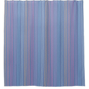 Multicolored Square Pattern Shower Curtain