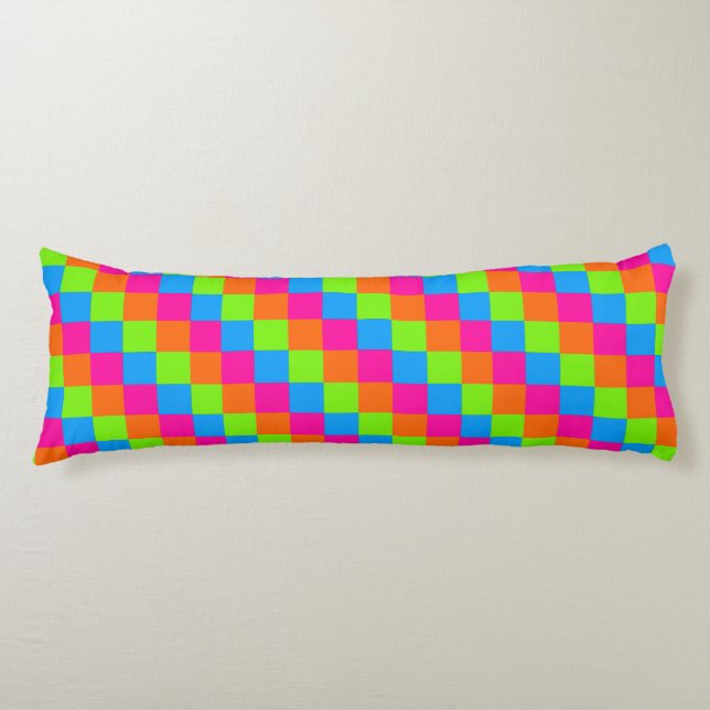 Multicolored Squares 2 Body Cushion (Front)