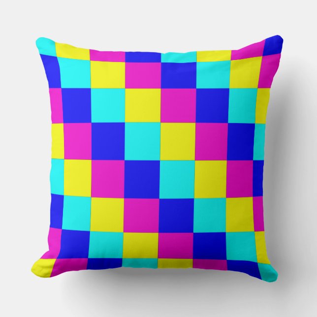 Multicolored Squares 4 Cushion (Front)