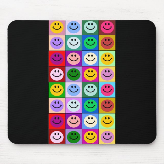 Multicolored Squares Mouse Pad (Front)