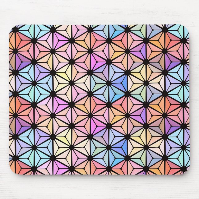 Multicolored stained-glass window   mouse pad (Front)