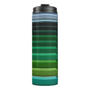 Multicolored stairs thermal tumbler