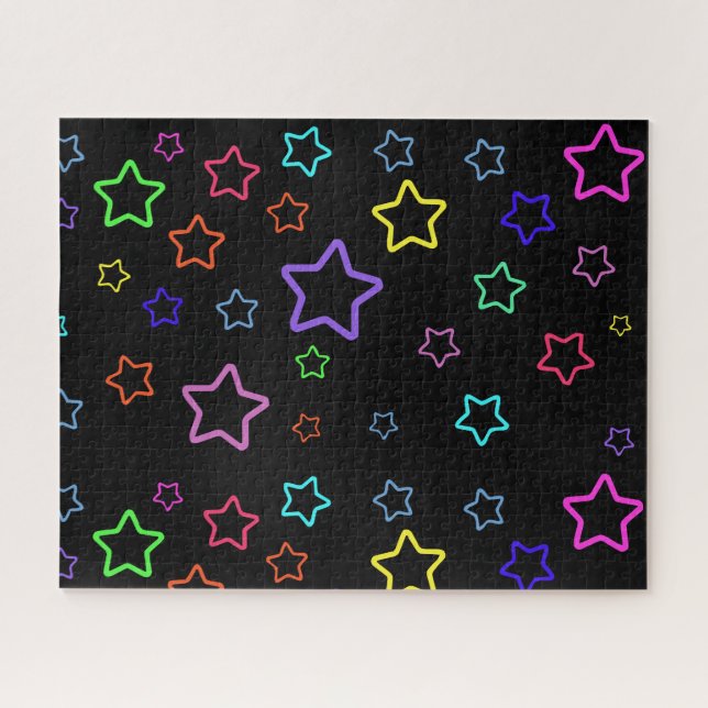 Multicolored Starry Night Jigsaw Puzzle (Horizontal)