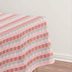 Multicolored striped geometric retro pattern tablecloth