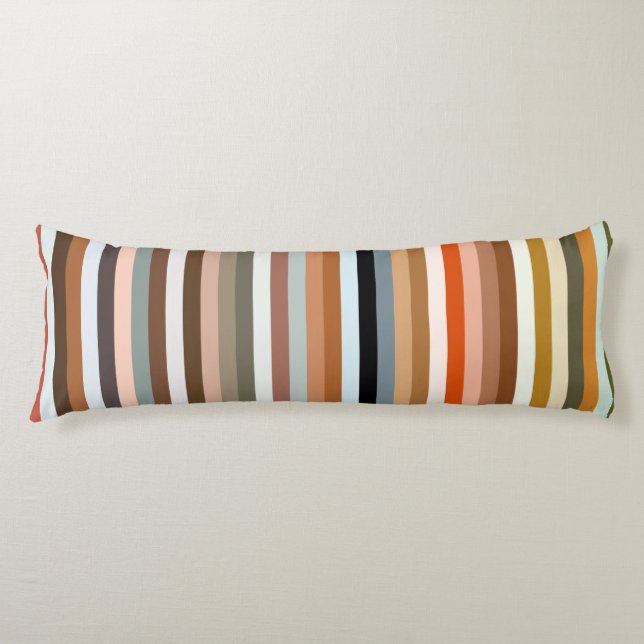 Multicolored Striped Pattern  Body Cushion (Front)
