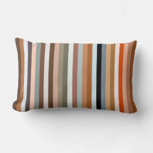Multicolored Striped Pattern  Lumbar Cushion