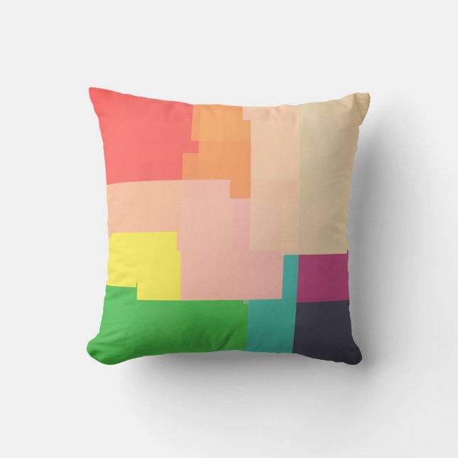 Multicolored Stripes Cushion (Front)