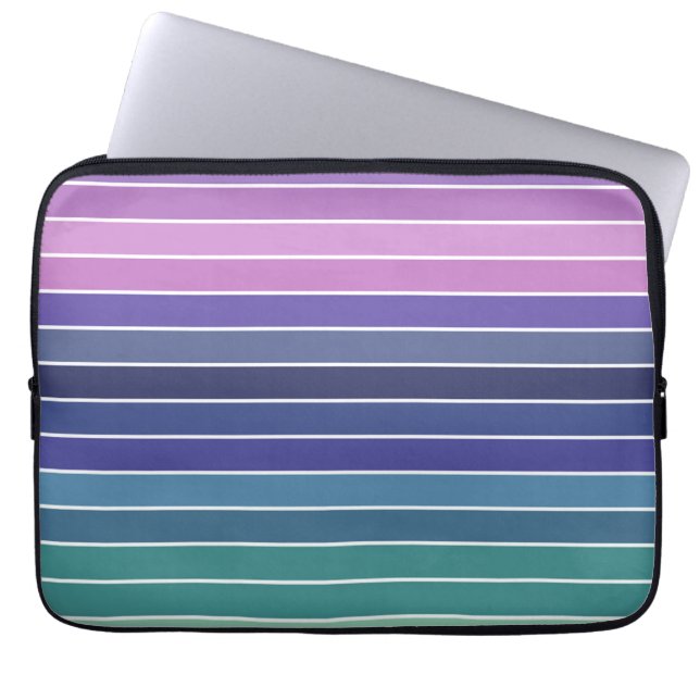 Multicolored Stripes Laptop Sleeve (Front)