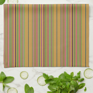 Multicolored Stripes Tea Towel