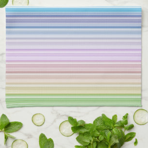 Multicolored Stripes Tea Towel