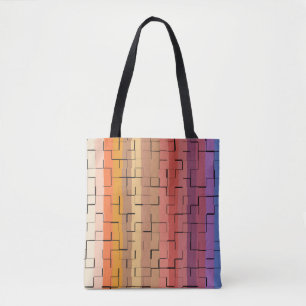 Multicolored Stripes Tote Bag