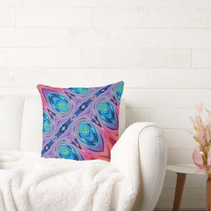 Multicolored Swirls Colourful patterm Cushion