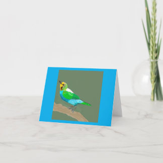 Multicolored Tanager Thank You Card