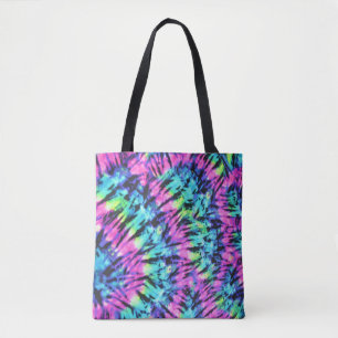 Multicolored Tie Dye Tote Bag
