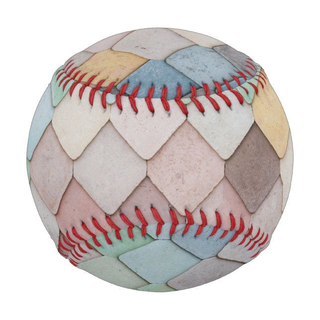 Multicolored Tiles Baseball (Front)