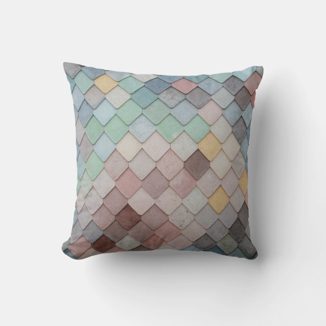 Multicolored Tiles Cushion (Front)