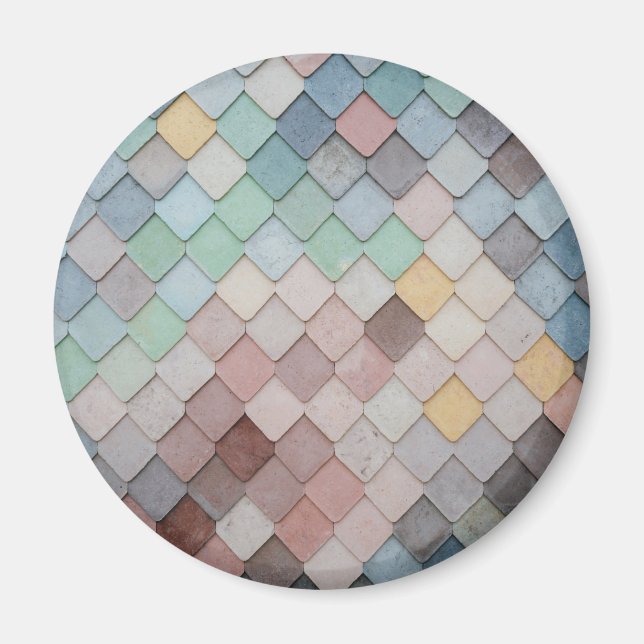 Multicolored Tiles Magnet (Front)