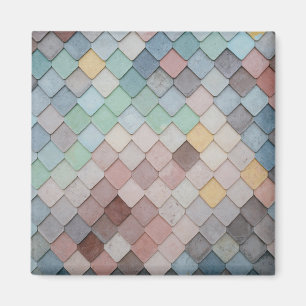 Multicolored Tiles Magnet