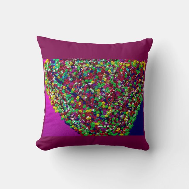 Multicolored Tree Between Worlds Cushion (Front)