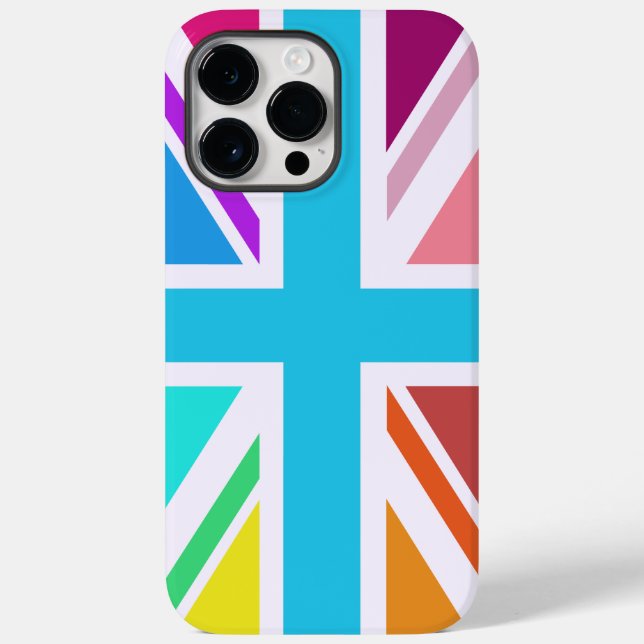 Multicolored Union Jack/Flag Design Case-Mate iPhone Case (Back)