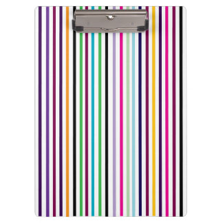 Multicolored Vertical Striped Clipboard