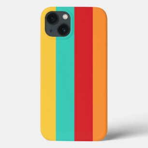 Multicolored Vertical Stripes iPhone 13 Case