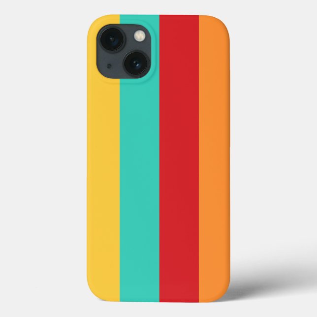 Multicolored Vertical Stripes Case-Mate iPhone Case (Back)