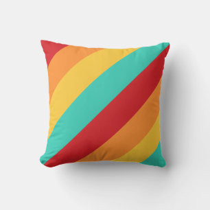 Multicolored Vertical Stripes Cushion