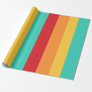 Multicolored Vertical Stripes Wrapping Paper