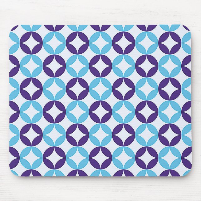 Multicolored Vibrant Pattern Mouse Pad (Front)