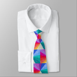multicolored vortex on tie