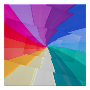 multicolored vortices on glossy posters
