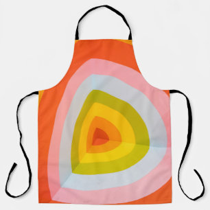 Multicolored wall art apron