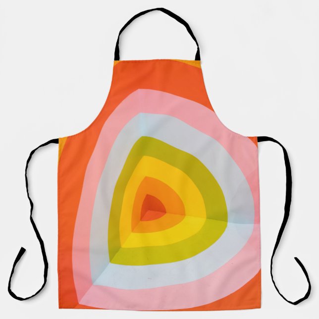 Multicolored wall art apron (Front)