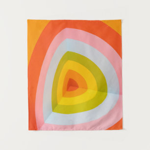 Multicolored wall art tapestry