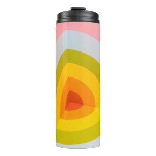 Multicolored wall art thermal tumbler