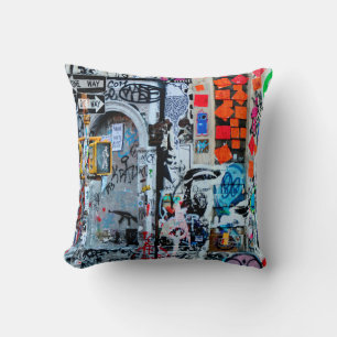 MULTICOLORED WALL PAINTING CUSHION