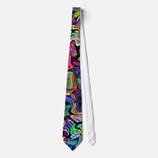 Multicolored Warped Look Tie Customisable