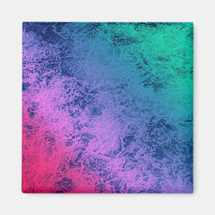 multicolored wave ,blue marble ,marine , marble pa magnet