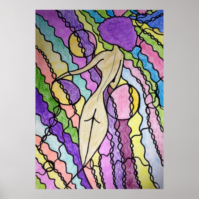 Multicolored wind poster (Front)