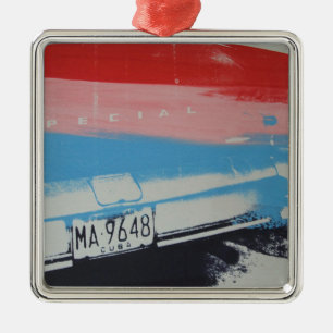 Multicolour fender metal tree decoration